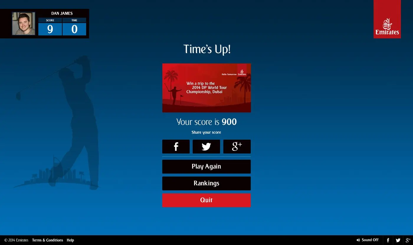 Race to Dubai with Emirates Golf Game, image 4 of 14