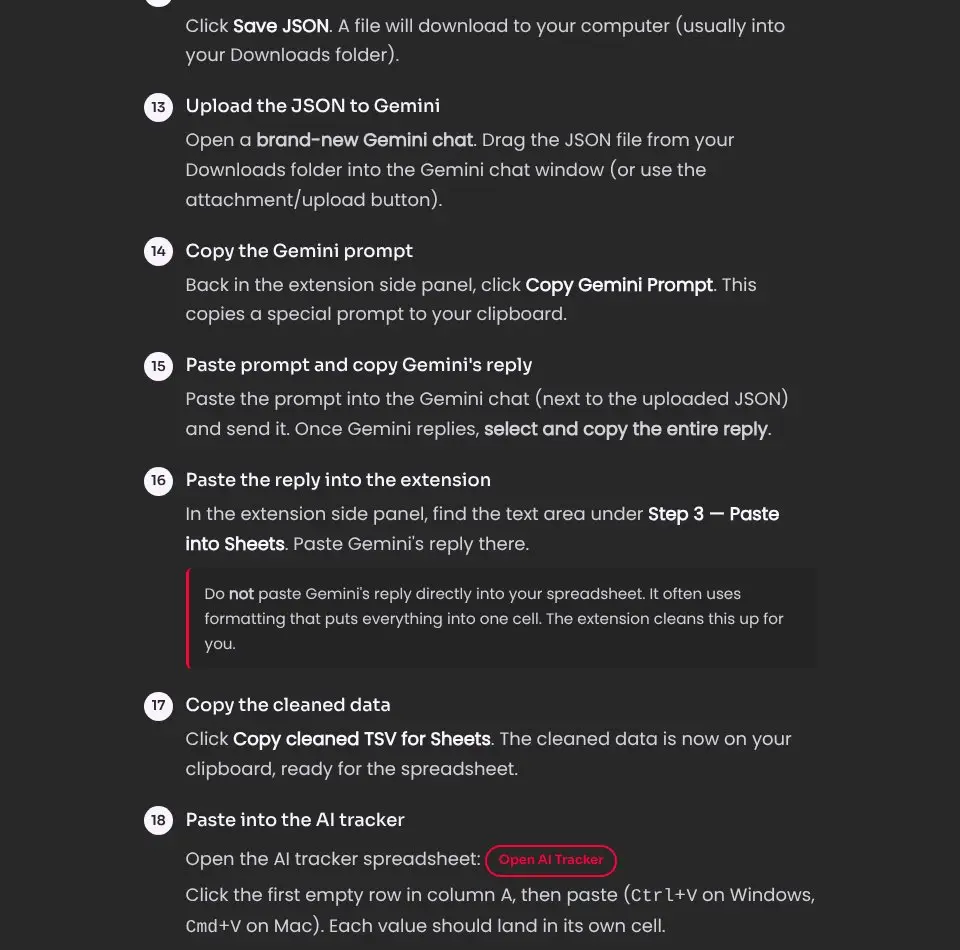 Gemini Exporter Chrome Extension for Wonder, image 2 of 3