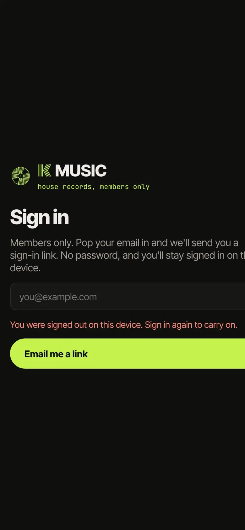 Personal music.kimbersykes.com, image 1 of 1