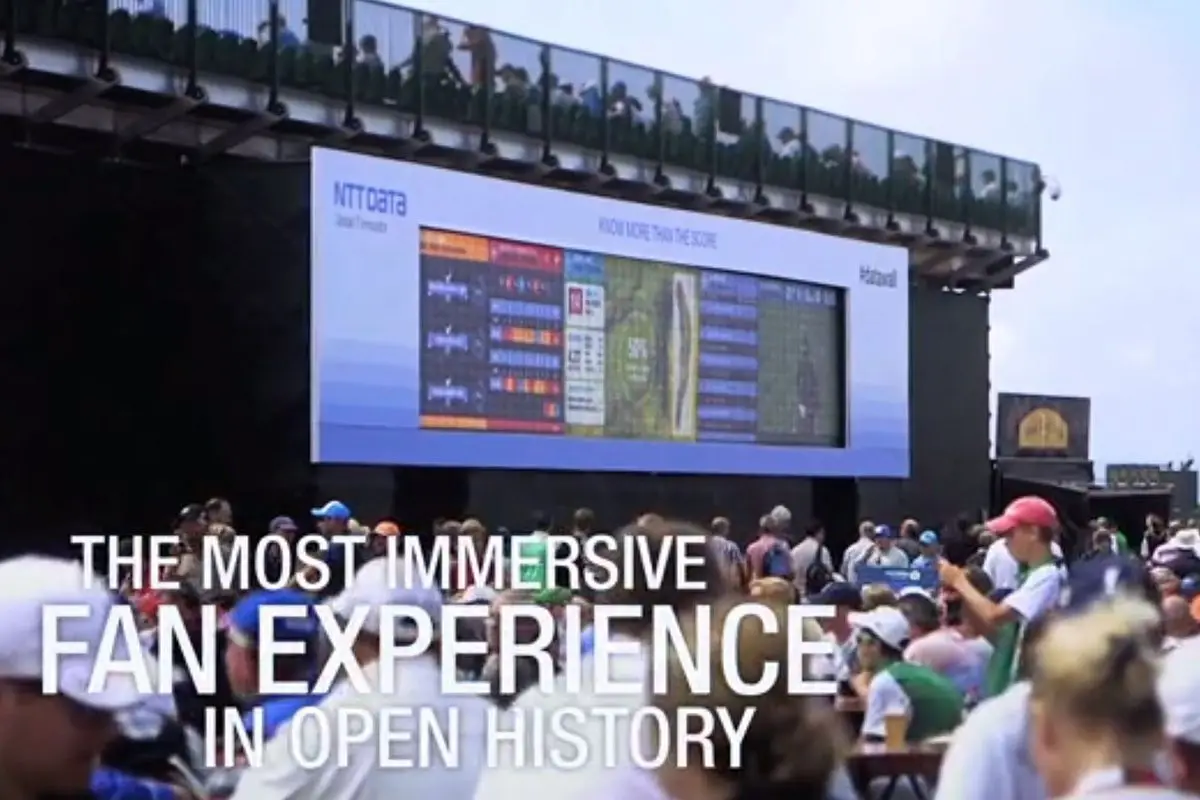 NTT DATA Datawall at The Open, image 1 of 16