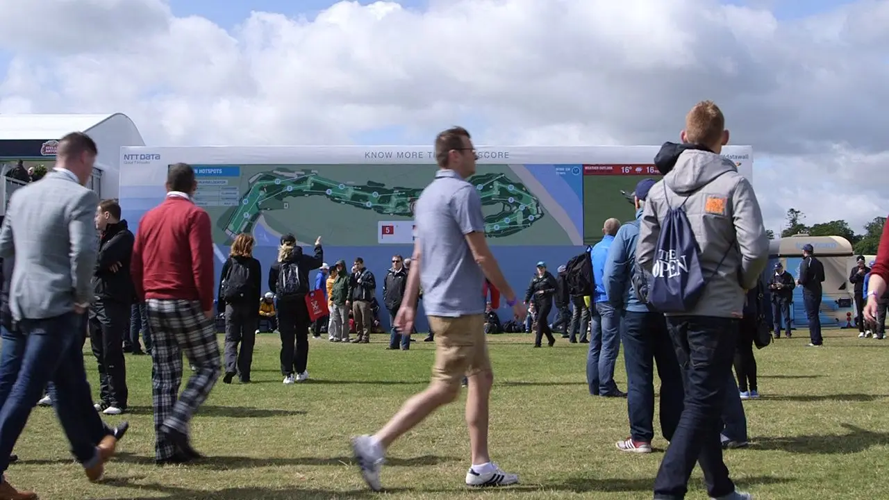 NTT DATA Datawall at The Open, image 7 of 16