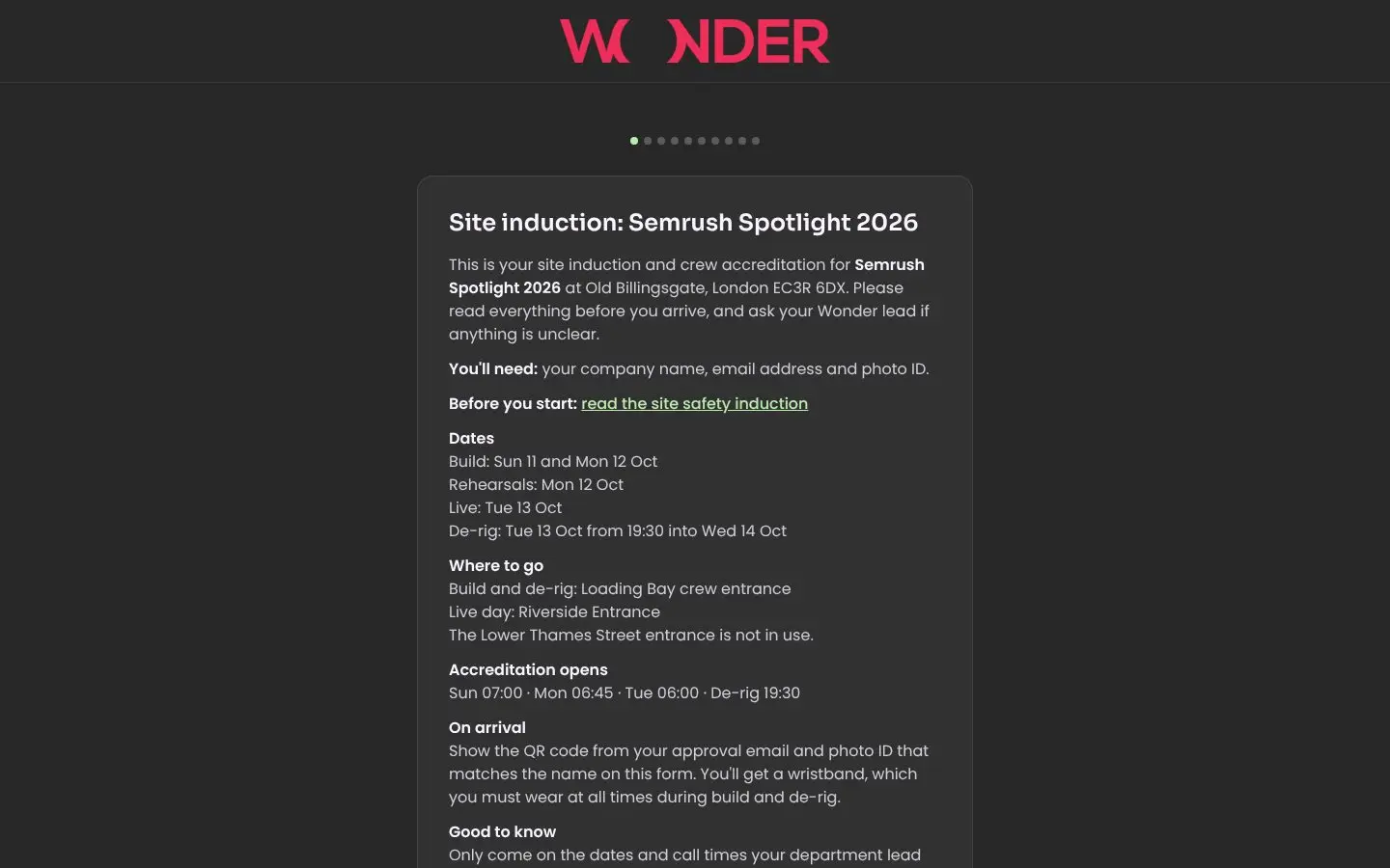 Wonder Contractor Accreditation App, image 4 of 13